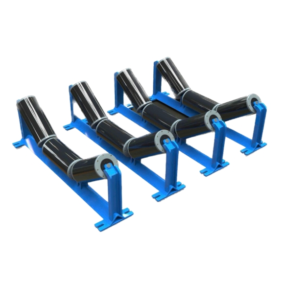 Băng tải chữ V giá đỡ 3 con lăn
